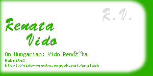 renata vido business card